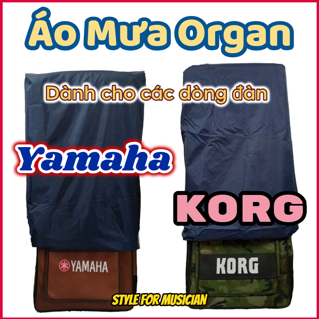 Áo mưa Organ Yamaha – Korg vải dù siêu chống thấm nước