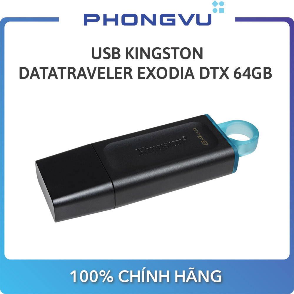 USB 3.2 Kingston DataTraveler Exodia DTX (32GB/64GB) – Bảo hành 60 tháng