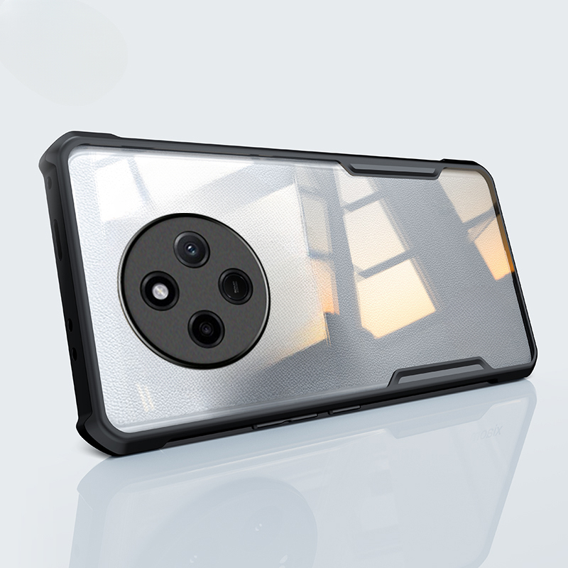 For Redmi 14C Case Transparent Clear Air Protector Soft Frame Hard Shockproof Armor For Xiaomi Redmi 14C Back cover Phone Cases. 