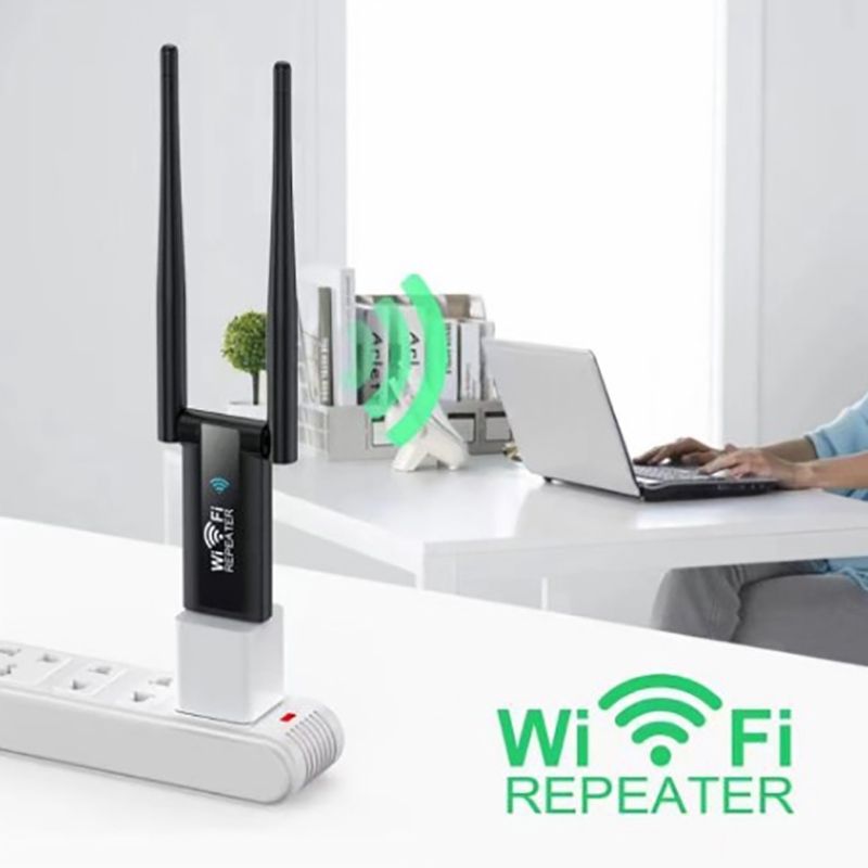 USB 2.4G 300Mbps Wireless WiFi Repeater Extender Router WiFi Signal Amplifier Booster Long Range Wi-Fi Repeater Access Point. 
