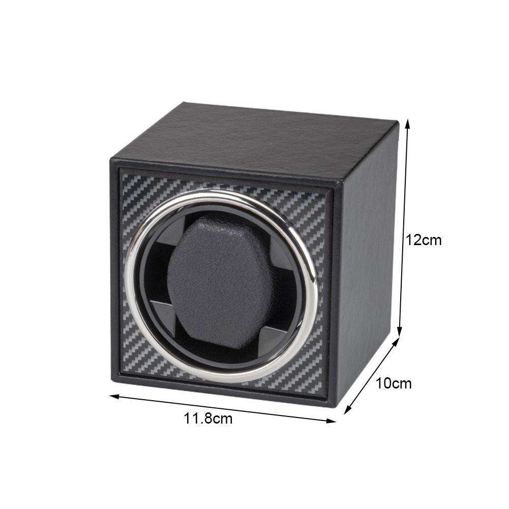 1Pc Watch Winder Box Automatic Wooden Single Watch Box Suitable For Mechanical Watches Automatic Rotate Rotation Motor Box Wood