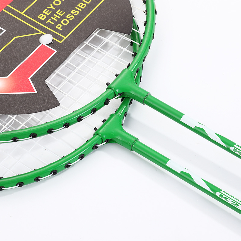【CAMPOUT】Badminton racket new couple ferroalloy beginner split badminton racket two-piece