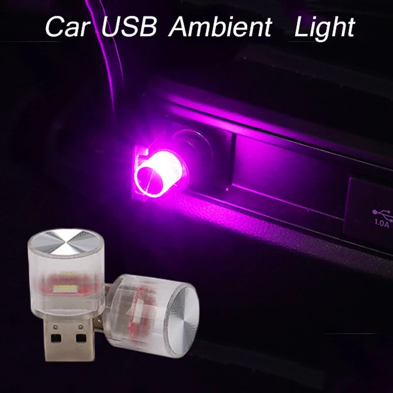 Đèn led mini usb cho xe hơi đèn trang trí cho nội thất ô tô máy tính bảng-INTL