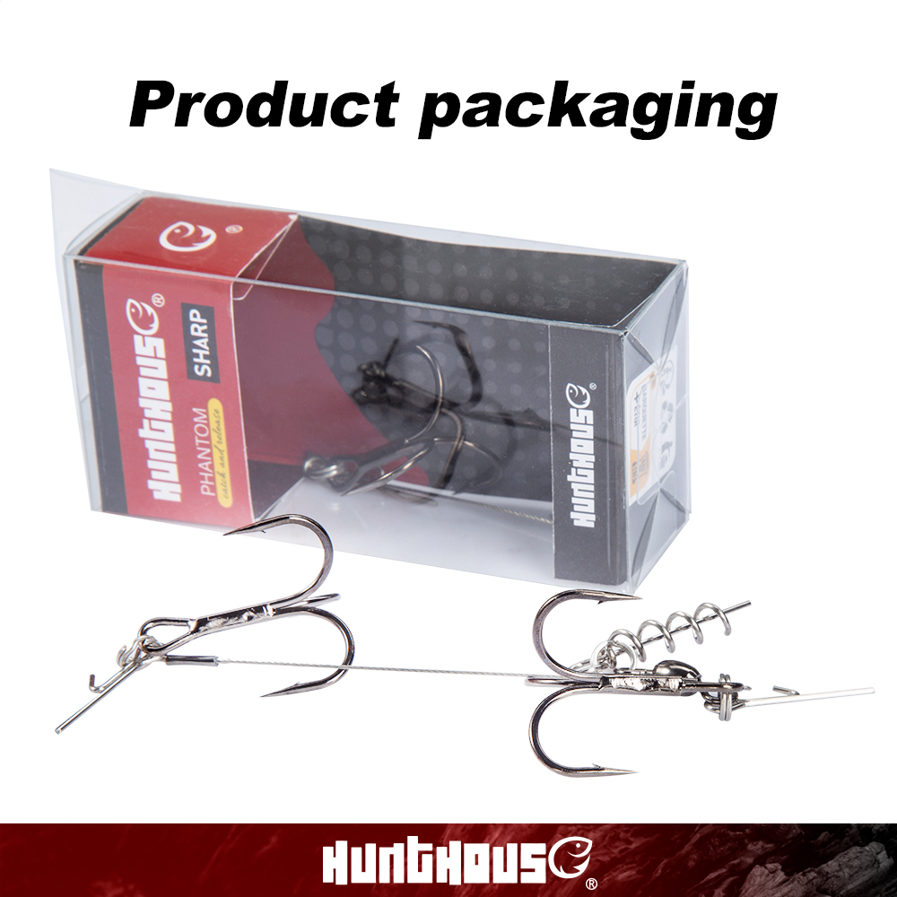 【SmartHorizon】Hunthouse soft lure rig single double hook rigging 9cm ...