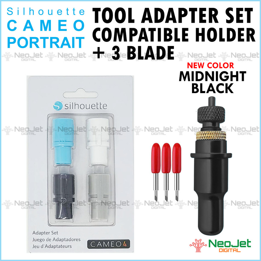 Silhouette Cameo 4 and Portrait 3 Adapter Set Tool Adapter 