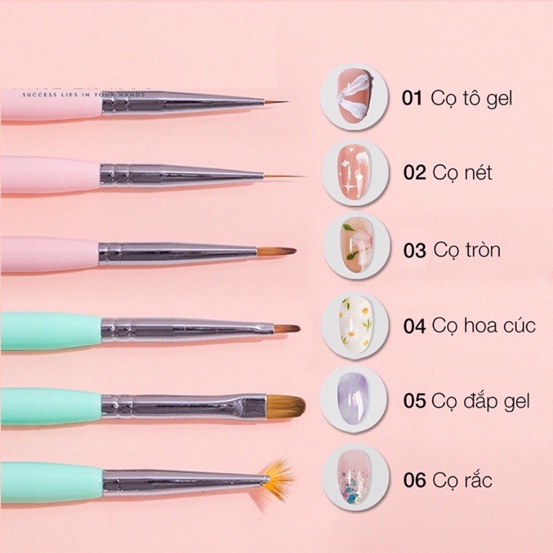 Bộ cọ Dingxi 6 cây, Hàng chính hãng