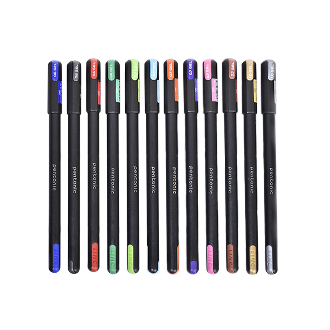 Pentonic Color Pulpen Gel 12 Warna Pen Warna Warni Set Lazada