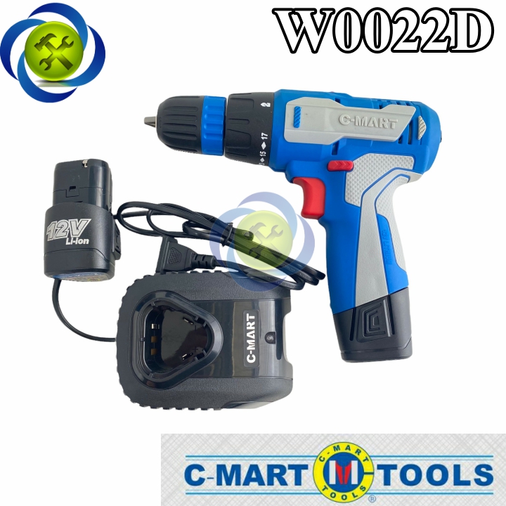 Máy khoan bắt vít Pin 12V C-MART W0022 (mẫu mới 2022)