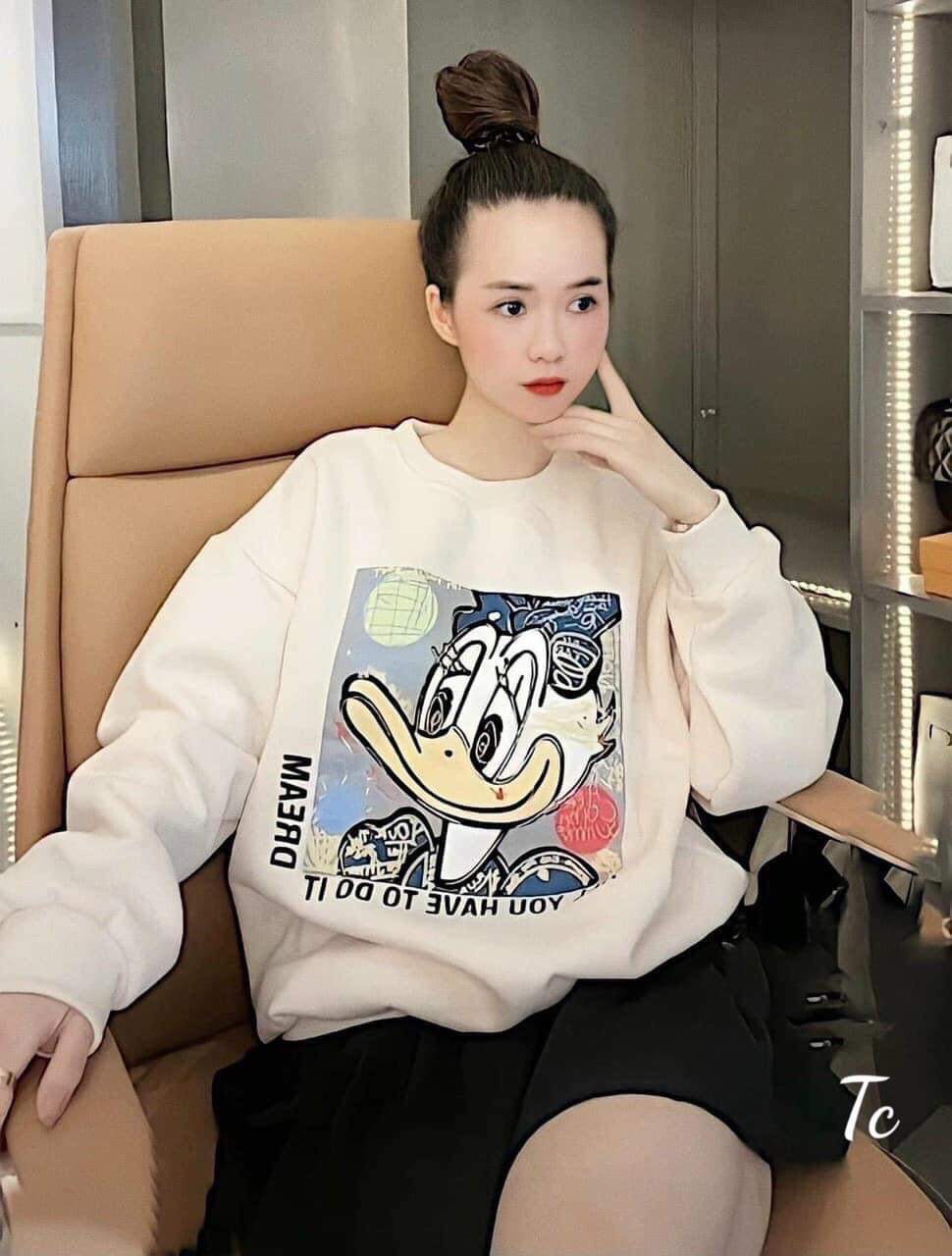 áo nỉ cổ tron con viet dolna sieu ku te
