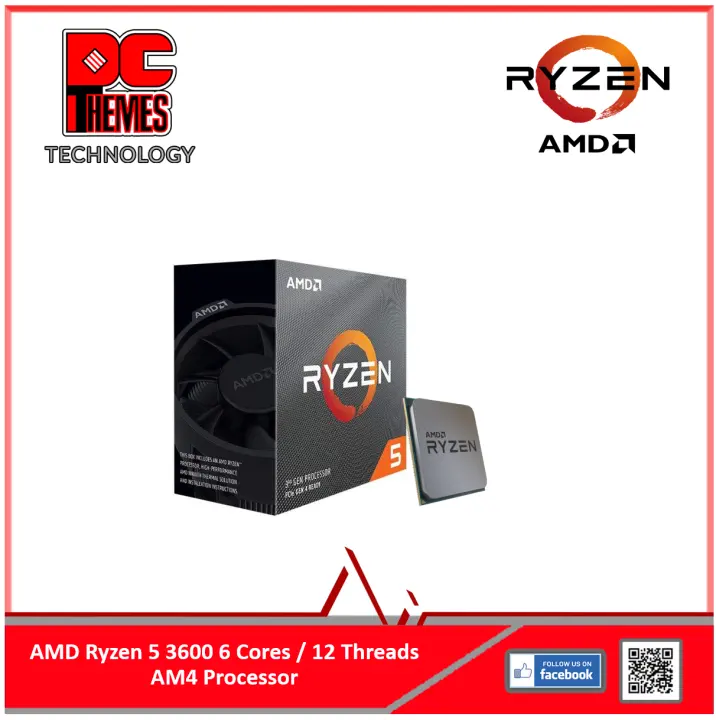 Amd Ryzen 5 3600 Processor 6 Core 12 Thread 3 6 Ghz Lazada Singapore