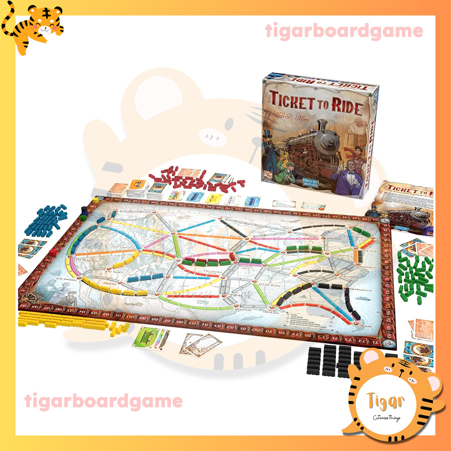Boardgame Ticket to Ride - Đường Tàu Liên Bang phiên bản TQ