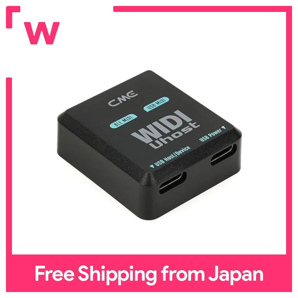 CME WIDI Uhost Bluetooth USB MIDI Interface + Class Compliant USB MIDI Instrument, MIDI