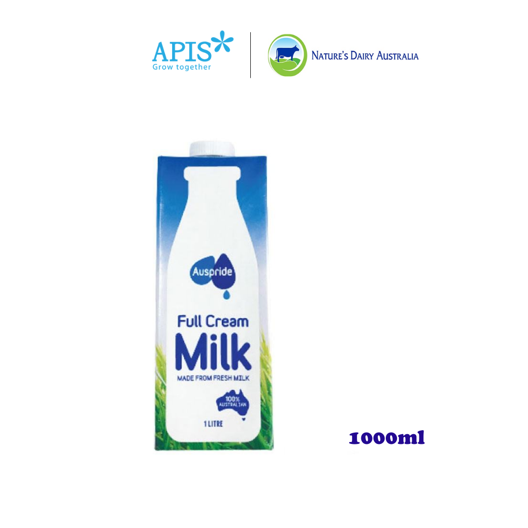 1 Hộp Sữa Tươi Tiệt Trùng Full Cream Không Đường 1000ml - Nhập Khẩu Từ Úc