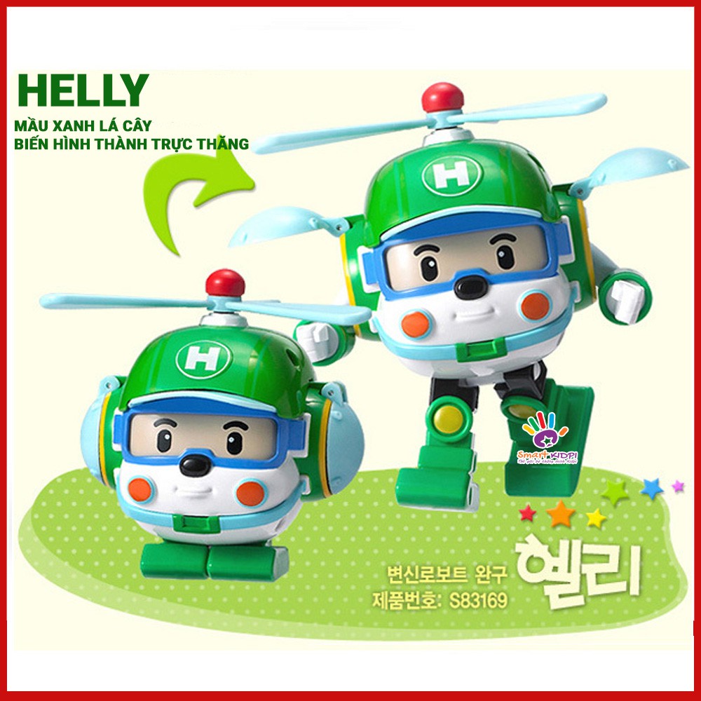 Ảnh Thật Bộ 6 Xe Robocar Poli biến hình