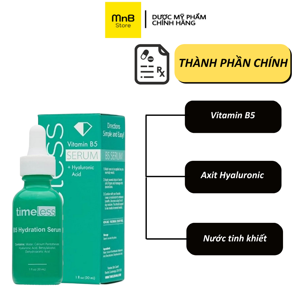 Hồi Phục Da Serum Timeless Vitamin B5 30ml
