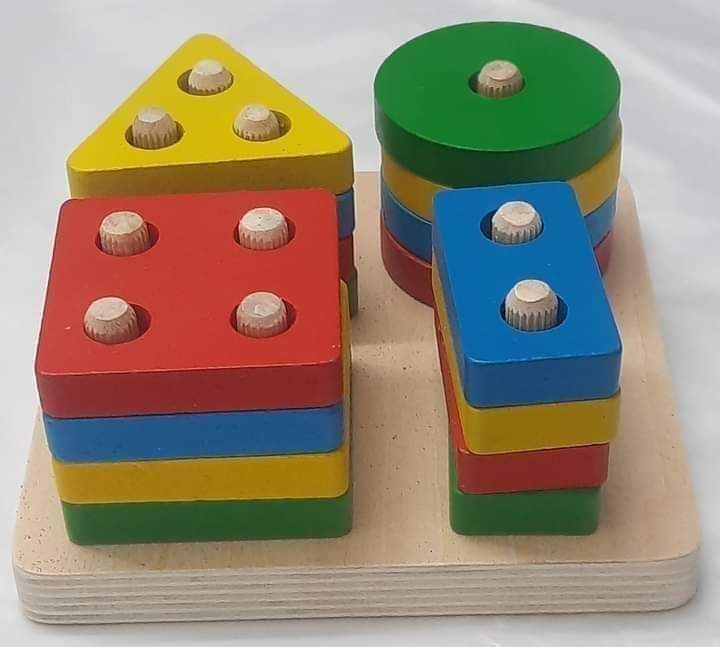 Wooden Puzzle toy Educational DIY Baby Toys Wooden Geometric Sorting Board Montessori Kids Educational Toys Building Puzzle Child Gift.
