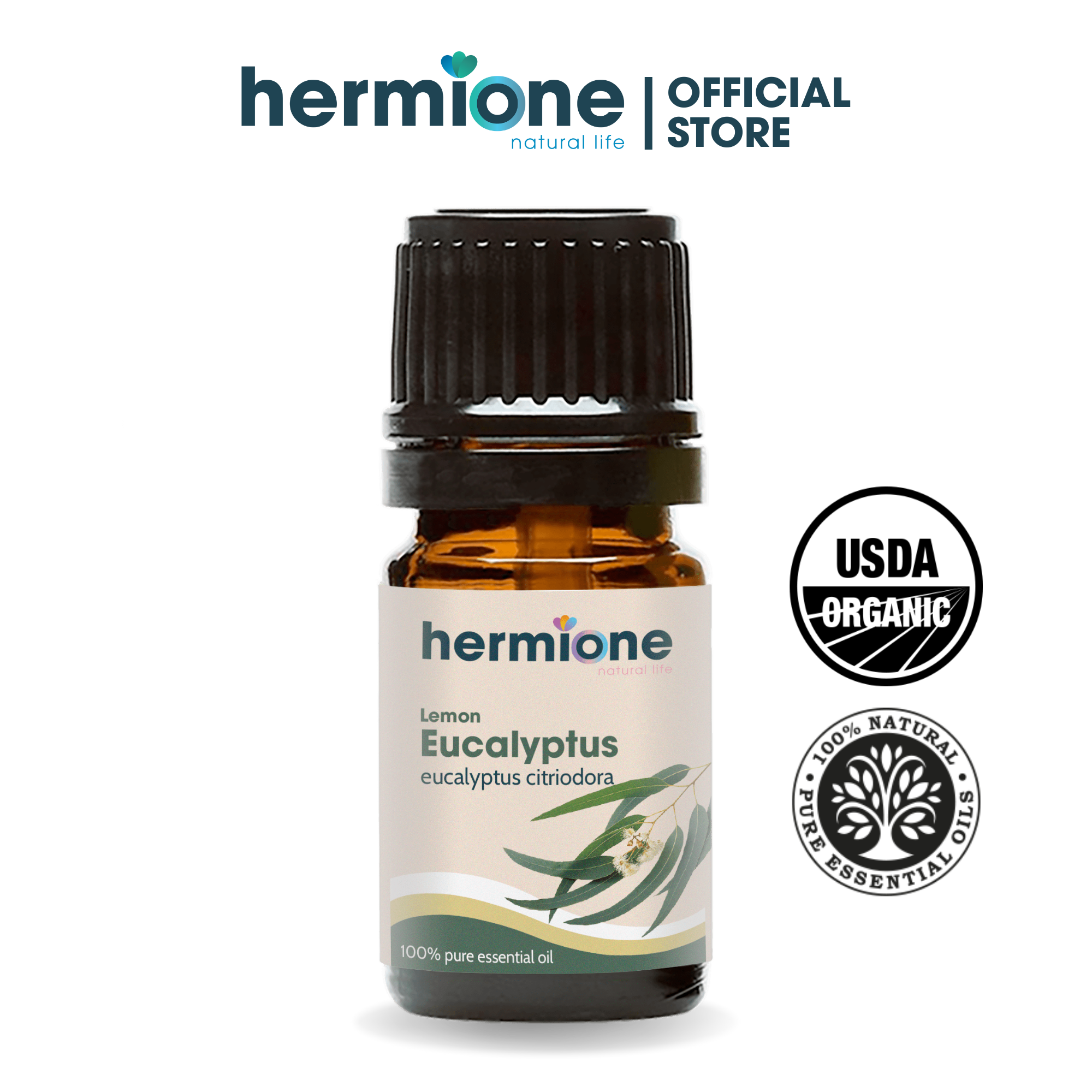 Tinh dầu bạch đàn chanh organic hermione natural life, 100% thiên nhiên nguyên chất, cao cấp nhập khẩu, thơm dịu nhẹ, xông thơm phòng, kiểm nghiệm quatest 3