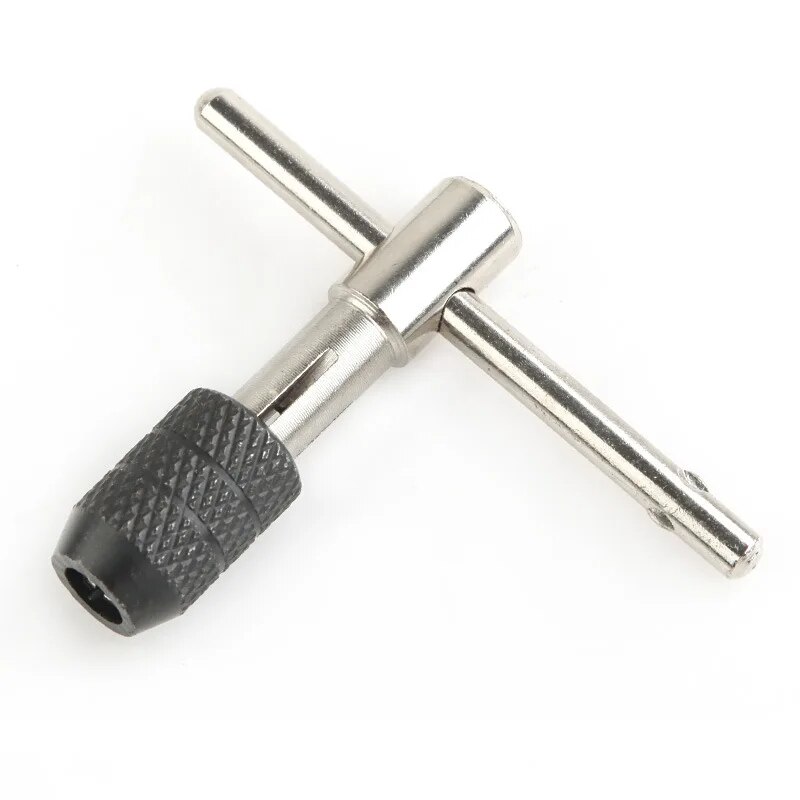 [p1p1589] T-handle Reversible Single Tap Wrench Tapping Threading Tool M3-M8 Screwdriver Tap Holder Hand Tool