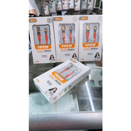 cáp sạc nhanh 100w dây chống rối. siêu bền