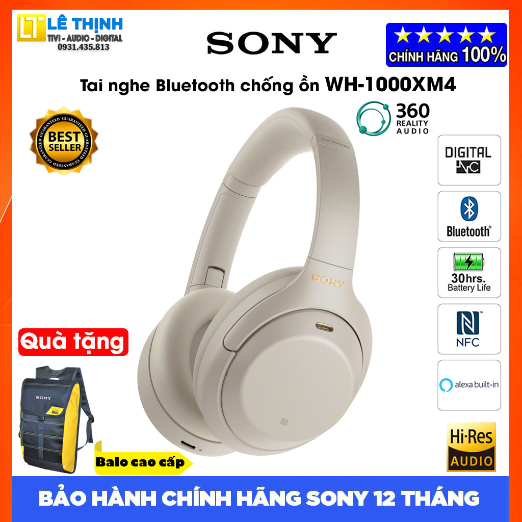 Tai nghe bluetooth chống ồn sony wh-1000xm4 - hàng chính hãng - ảnh sản phẩm 3