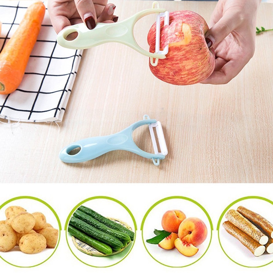 [HCM]Dao bào gọt trái cây lưỡi sứ an toàn