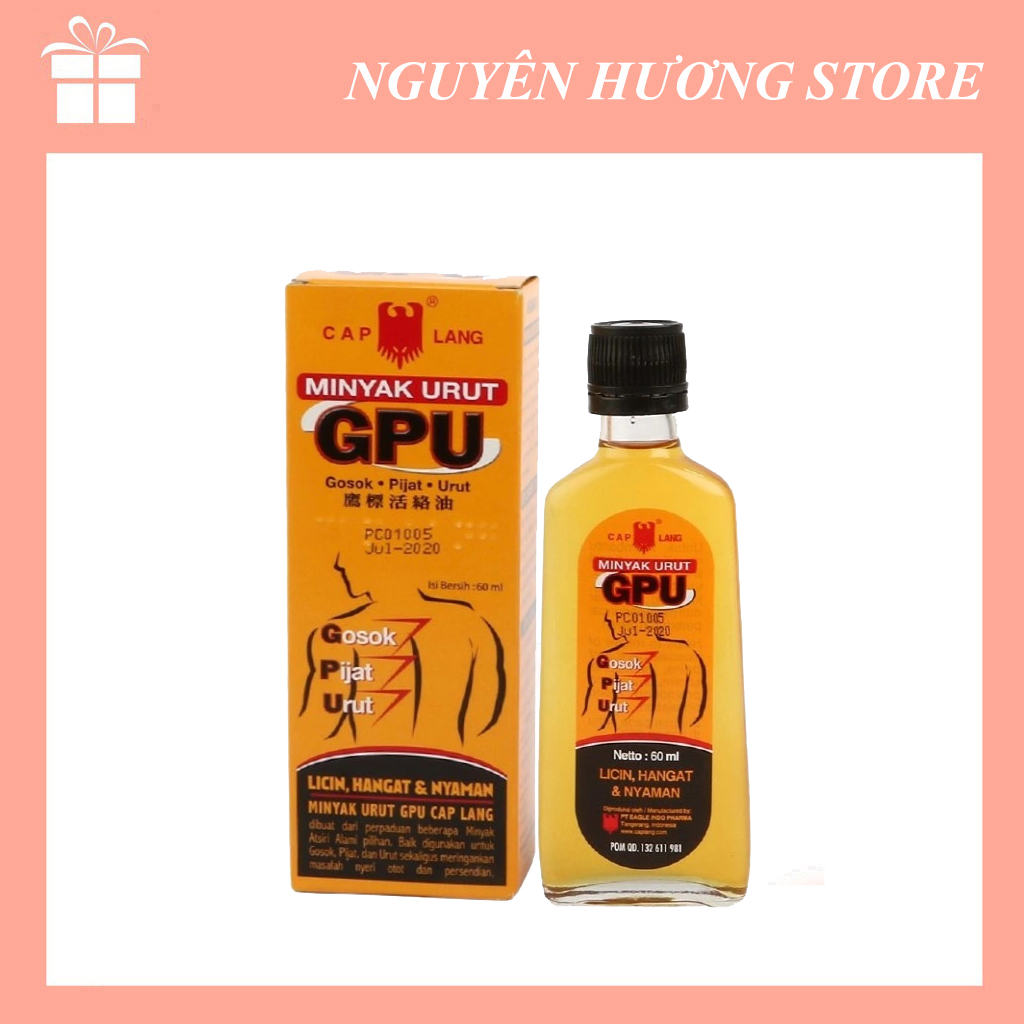 Dầu xoa bóp GPU Minyak Thái Lan 60ml