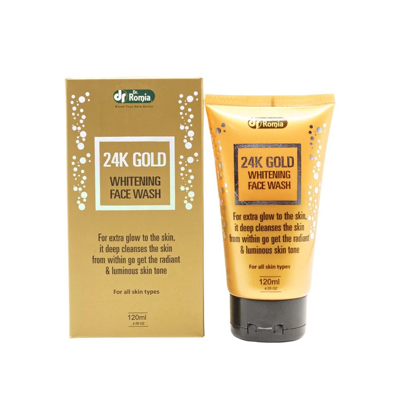 Dr Romia 24K Gold Whitening Face Wash 120ml. 