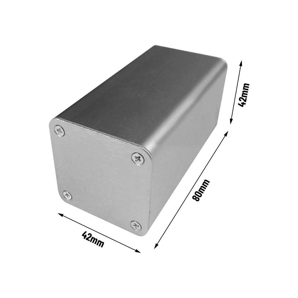 Dfbbghy bạc công cụ 804242mm? hộp che chắn mạch vỏ tàu bao vây trường hợp dự án điện tử hộp điện trường hợp