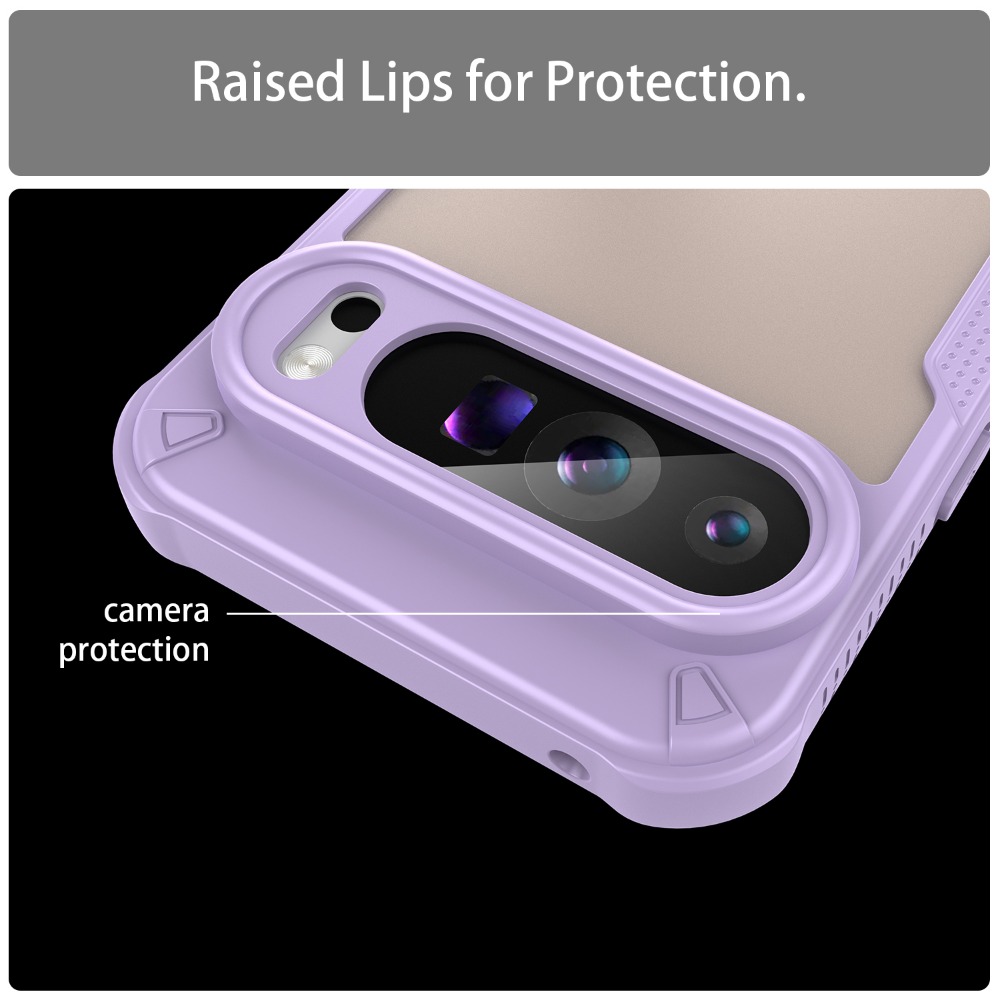 Lereach Matte Cover for Google Pixel 9 Pro XL 8 Pro 8A Shockproof Semi-Transparent Back Cover Phone Case. 