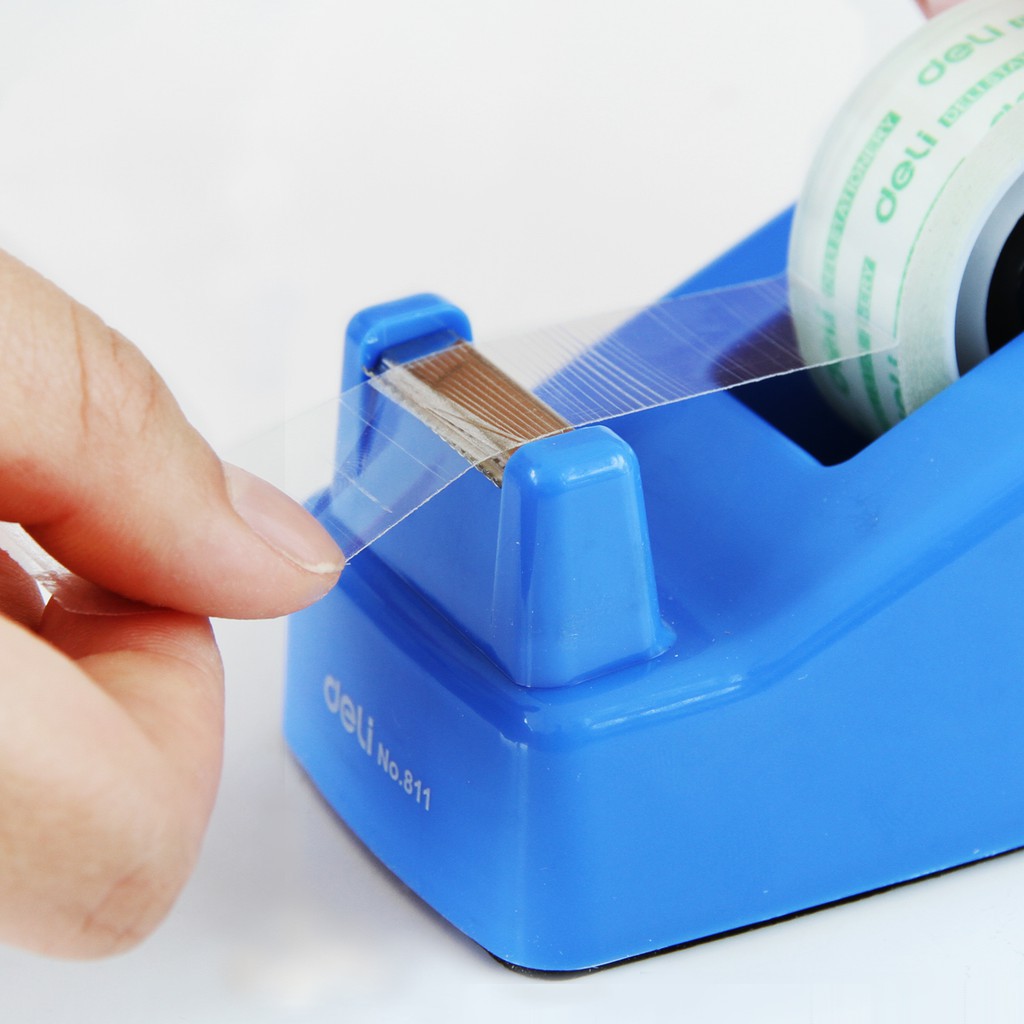 Dụng cụ cắt băng dính để bàn Deli 811