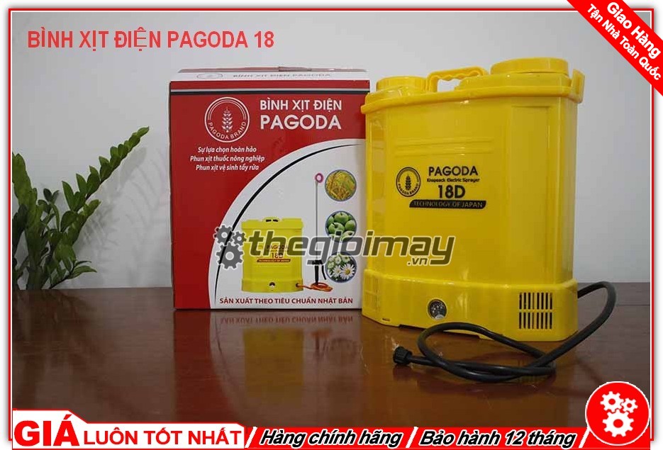 [HCM]Bình Xịt Điện PAGODA 18D - 18 lít