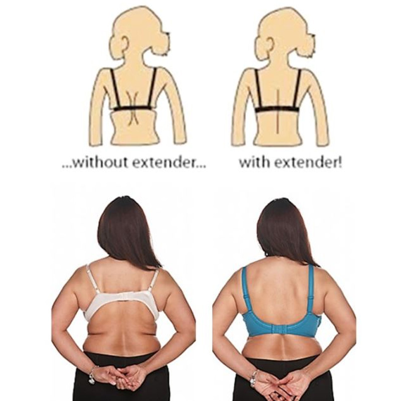 INTIMA Bra Extender Straps 3 Rows 3 Hooks Multiple Colour Bra Accessories Underwear Extenders