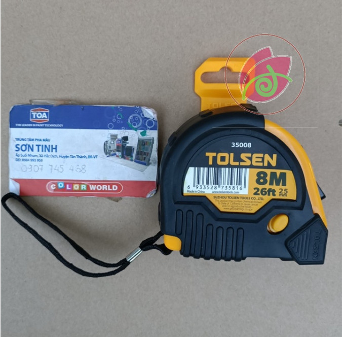 Thước cuộn 3m x 16mm, 5m x 19mm, 8m x 25mm tolsen 35006, 35007, 35008