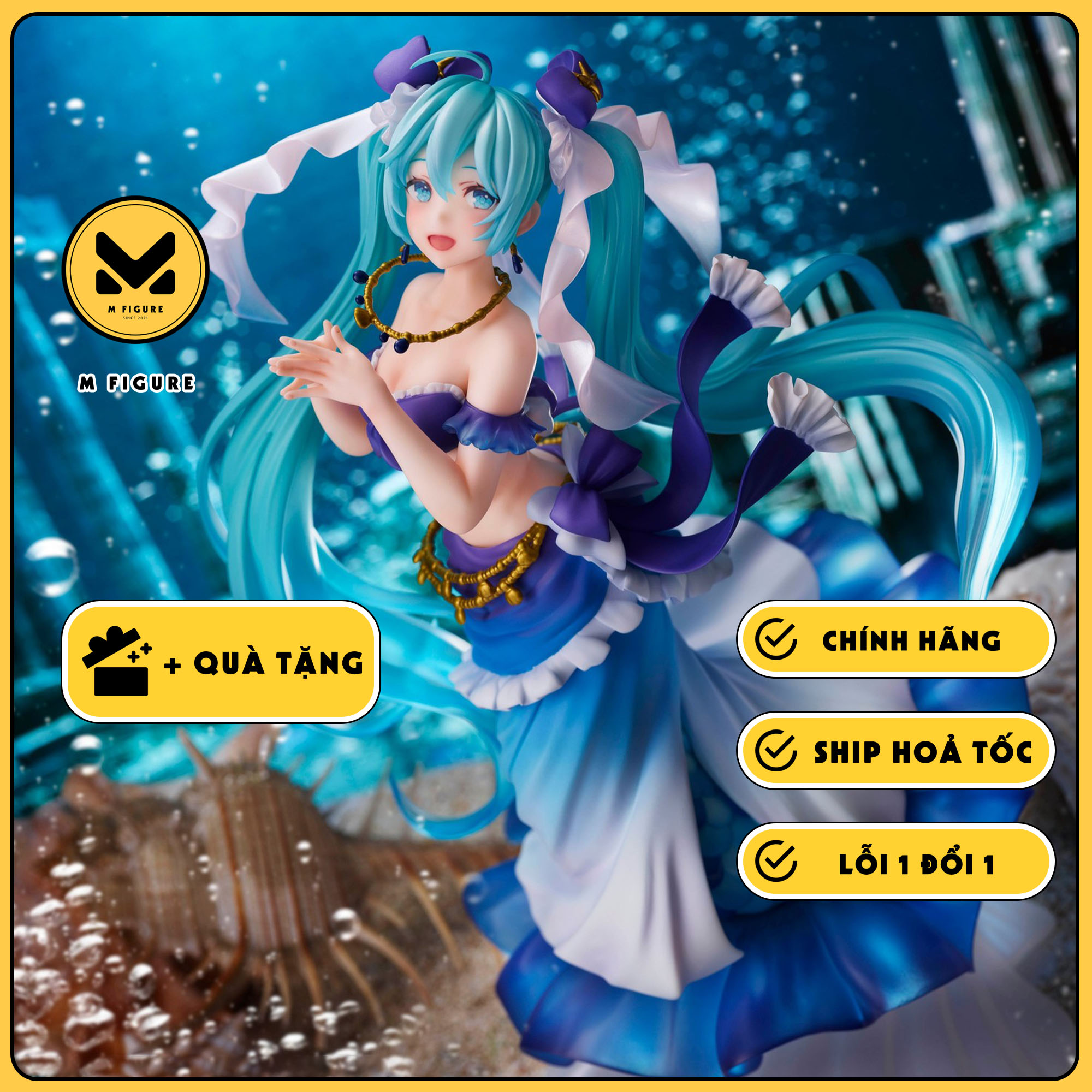 Mô hình hatsune miku - vocaloid - artist masterpiece - mermaid ver. figure chính hãng