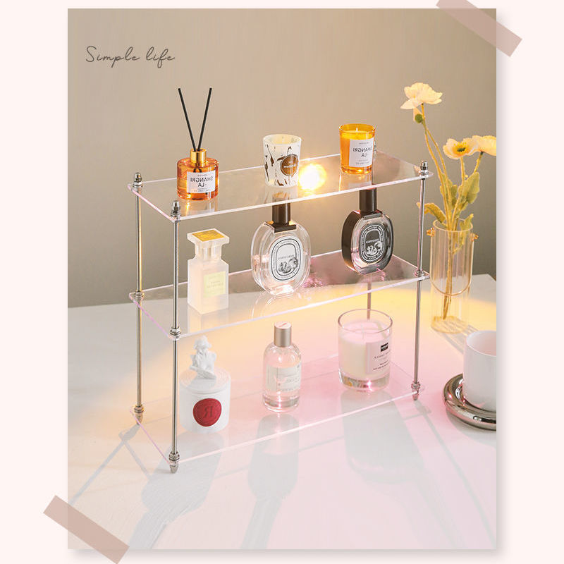 Perfume cup storage display shelf, desktop perfume aromatherapy fragrance storage box, multi-functional storage