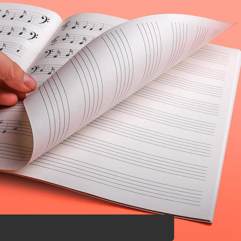 【GlowBound】2pc Music Practice Notebook Piano Violin Book Universal Five ...