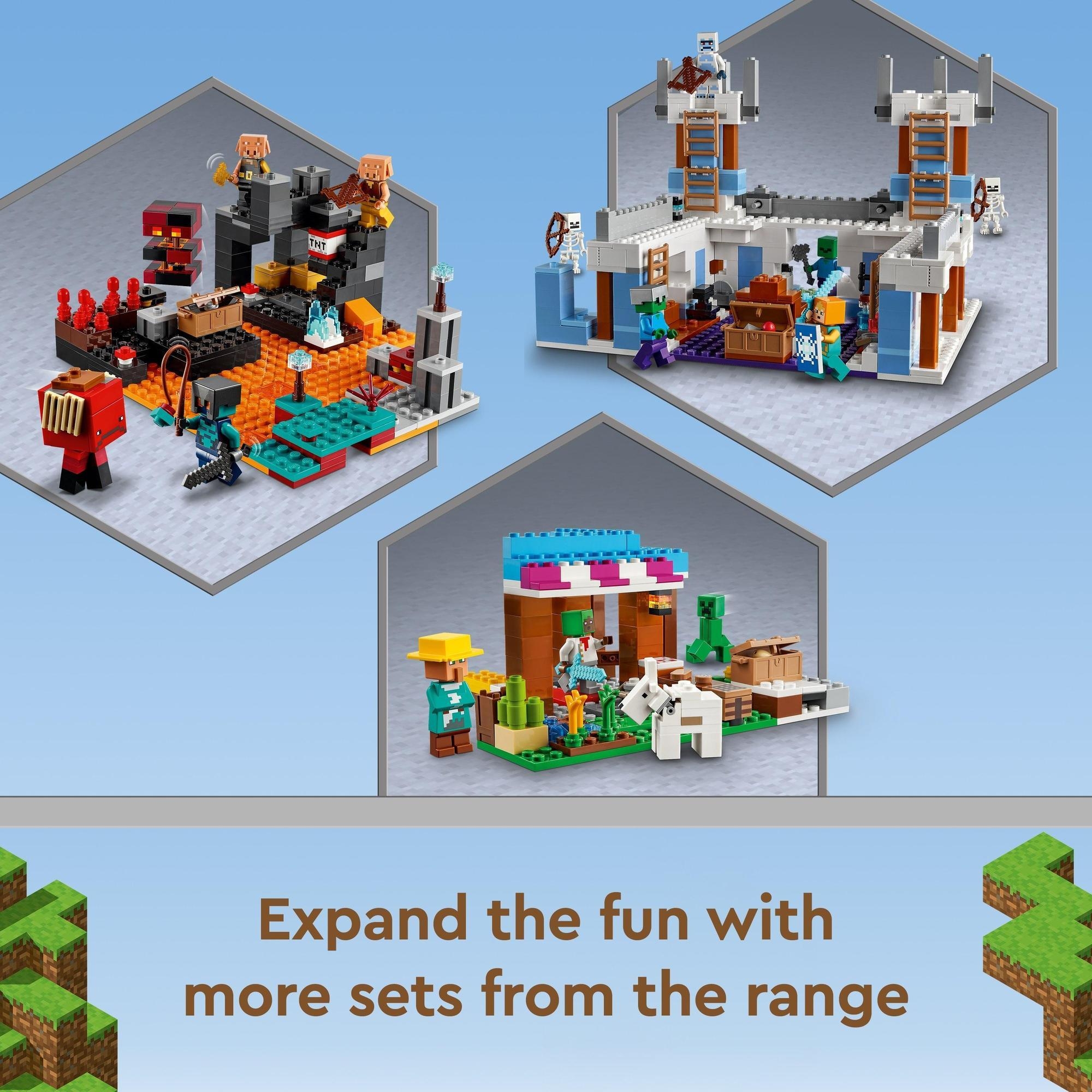 LEGO MINECRAFT 21185 Trận Đối Đầu Tại Nether (300 chi tiết)