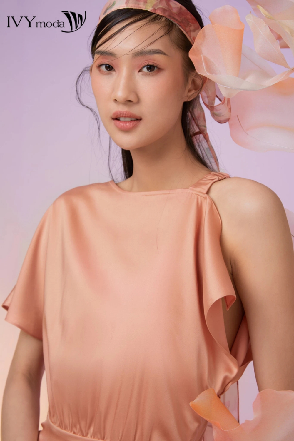 Đầm lụa lệch vai - Phedra Dress IVY moda MS 48M7457