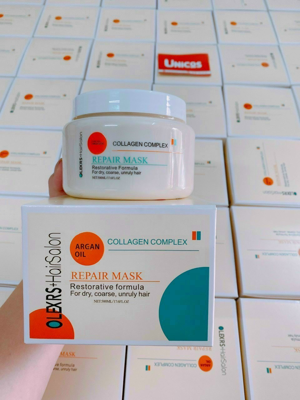 Kem Ủ Tóc Phục Hồi Collagen Complex Repair Mask Olexrs 500ml