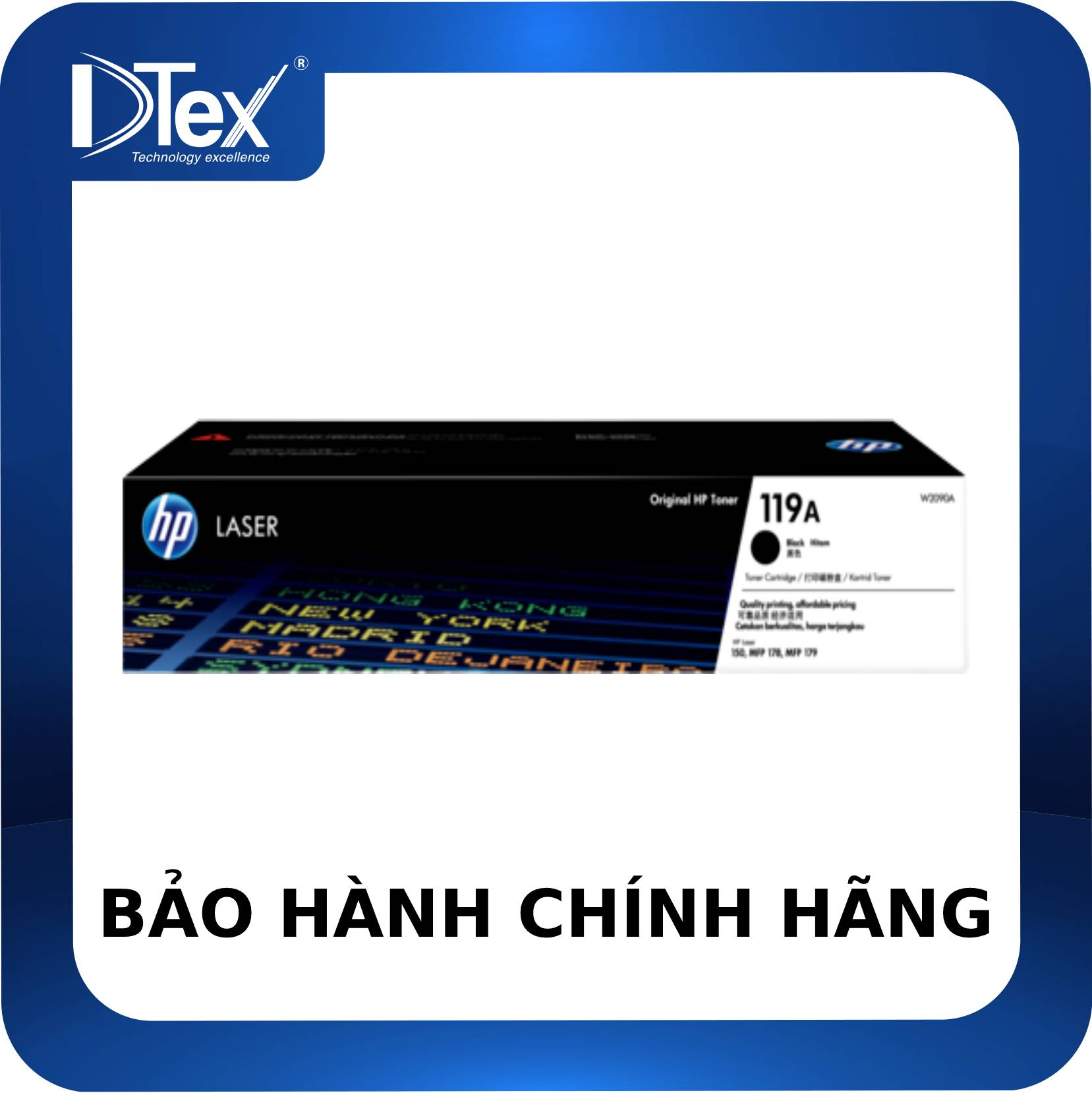 Mực in hp 119a black original laser toner cartridge - hàng chính hãng