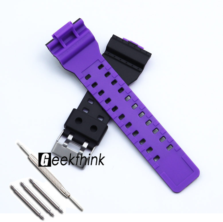 Geekthink resin strap for casio g-shock ga100/110/120/150/ga-200/ga-300 gd-100/110/120 g-8900/gr-8900/gw-8900 gls-100/gls-8900 silicone bands