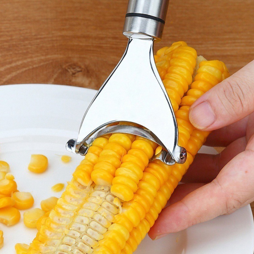 Stainless Steel Corn Cutter Peeler Stripper Corn Thresher Tool Slicer Corn StripperHome