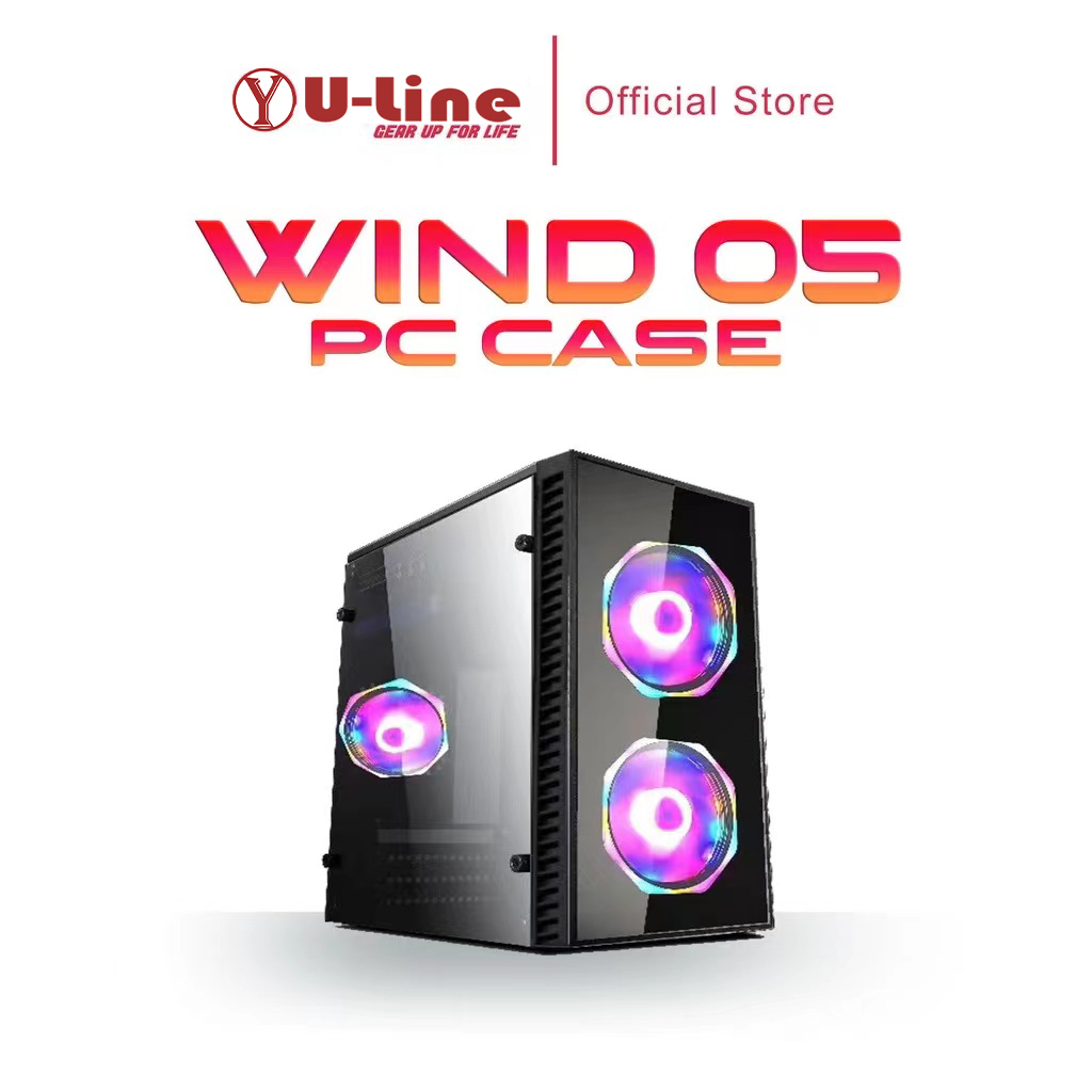Wind 05 U-Line WIND 01 / WIND 05 MINI ATX CASE DURABLE TEMPERED CASE GLASS FOR ...