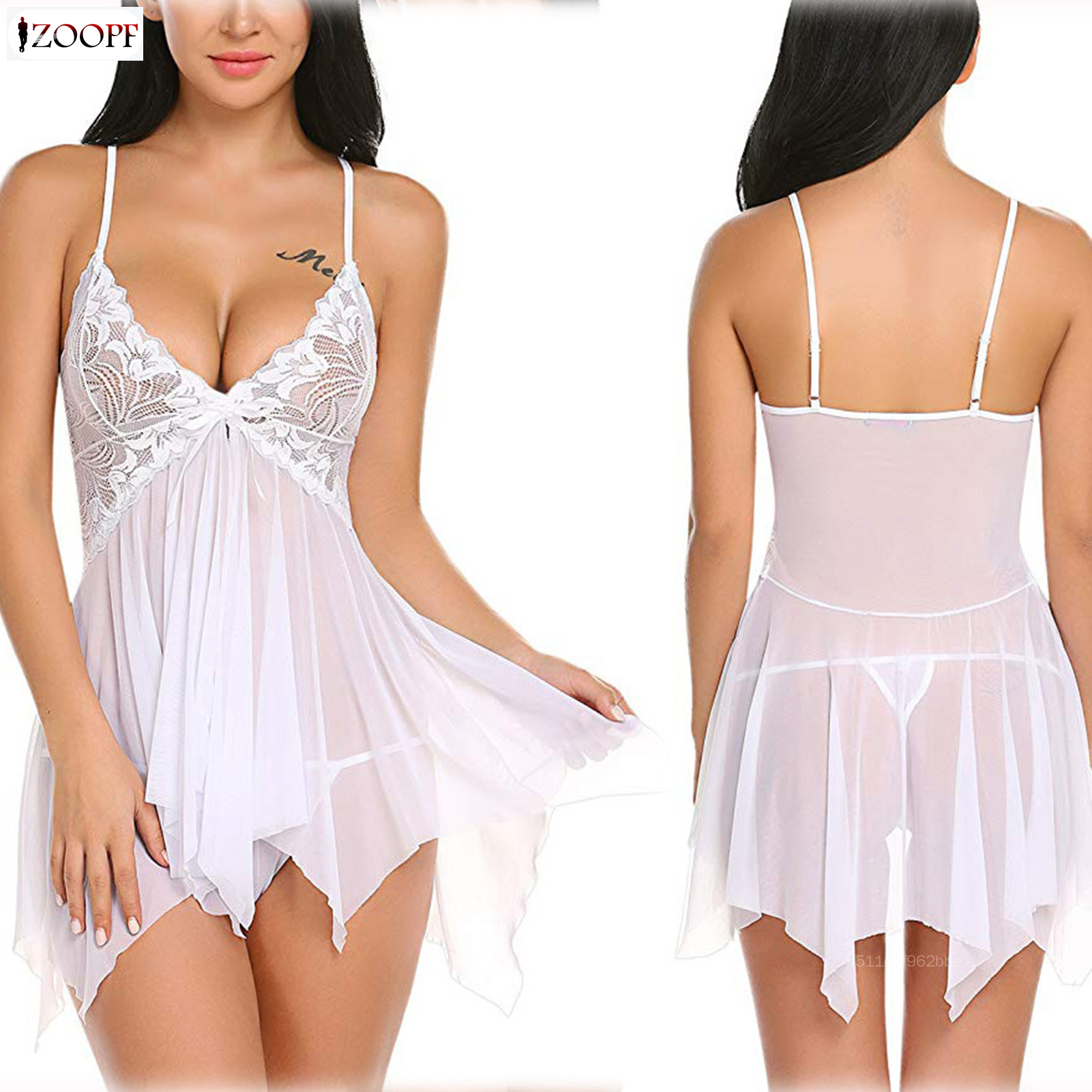 ZOOPF Women Sexy Mesh Suspenders Women's Sexy Underwear Dress Suitable for Girl Woman Mother LoverZOOPF Women Sexy Mesh Suspenders Women's Sexy Underwear Dress Suitable for Girl Woman Mother Lover ZF-MY