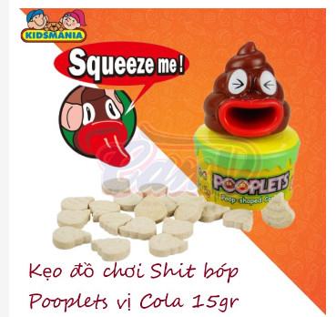 [Siêu Hot] Kẹo đồ chơi Shit bóp Pooplets vị Cola 15gr Mỹ thumbnail