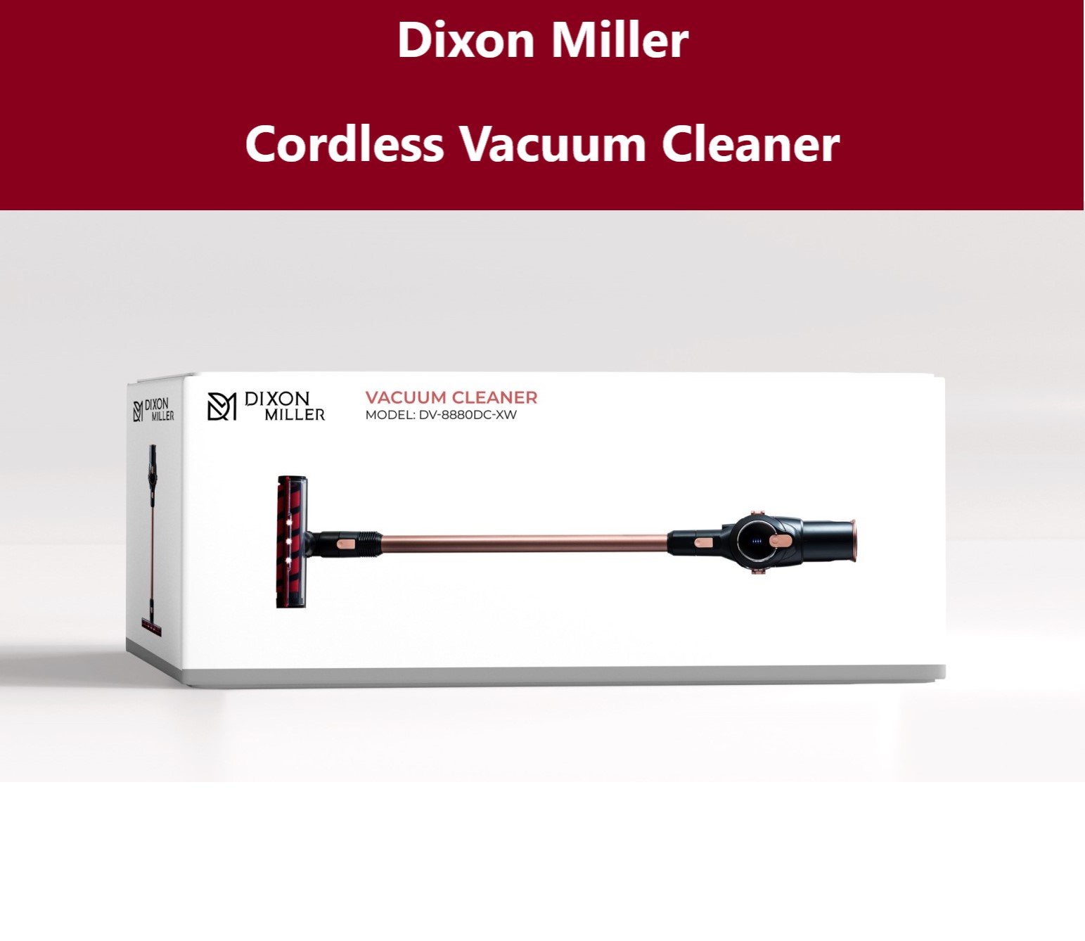 Dixon Miller Cordless Vacuum Cleaner Lazada Singapore