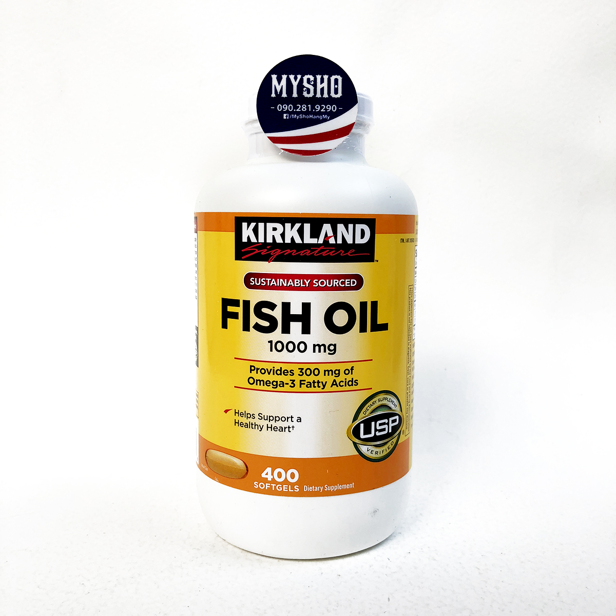 Sản phẩm bổ sung dầu cá - Omega-3 cho cơ thể, Fish Oil 1000mg Kirkland