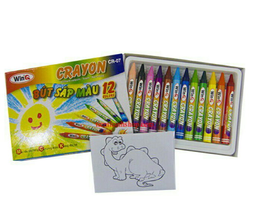1 Hộp bút sáp màu 12 cây