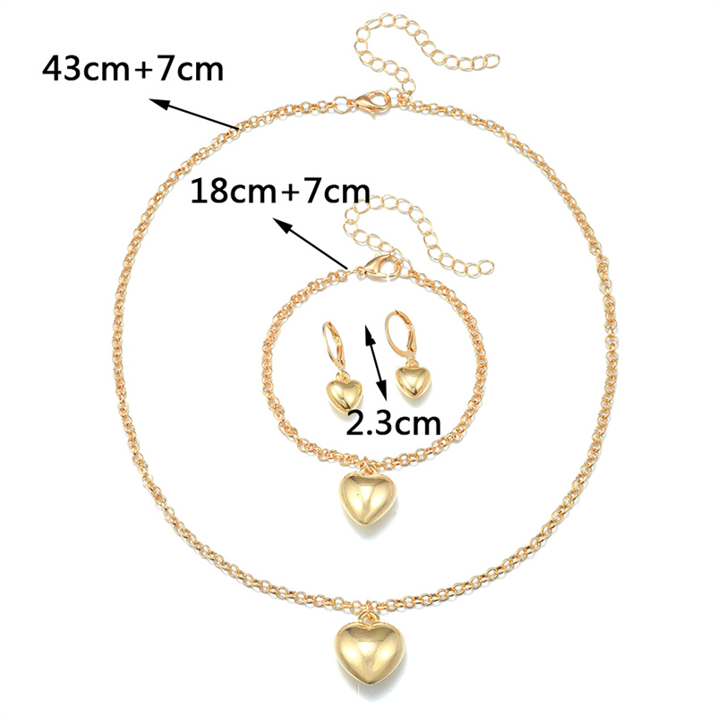 %E3%80%90Hot%20demand%E3%80%911Set%20Simple%20Fashion%20Golden%20Heart%20Pendant%20Earrings%20Necklace%20Bracelet%20Jewelry%20Set%20-%20Image%203