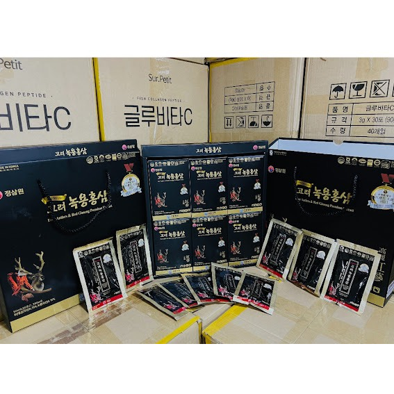 (5 gói) SÂM NHUNG HƯU GORYEO HÀN QUỐC CHÍNH HÃNG